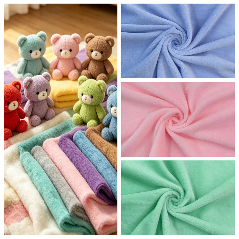 Winter Clothing Colors - 44 Colors Soft Short Plush Fabric