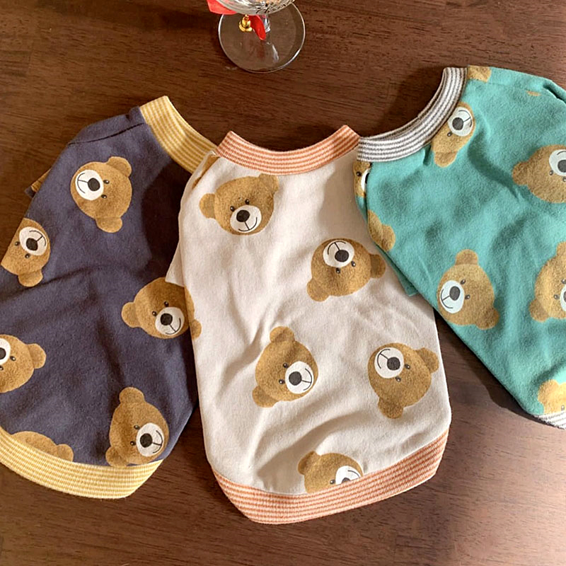 Winter Clothing For Dogs - All Over Printed Teddy Bear Puppy