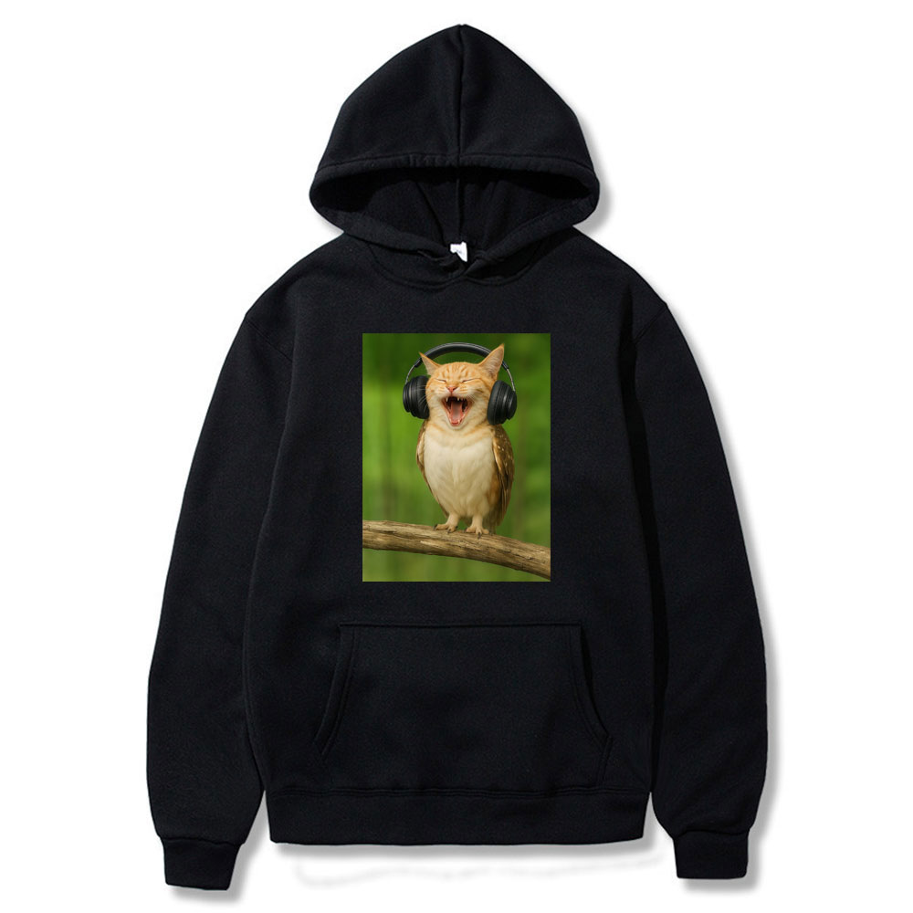 Winter Clothing Meme - Cat Owl Headset Funny Meowl Meme