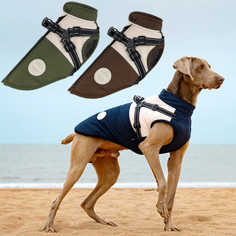 Warm Dog Vest With Built-in Ha – Winter Clothing For Dogs Bewertung und Preis