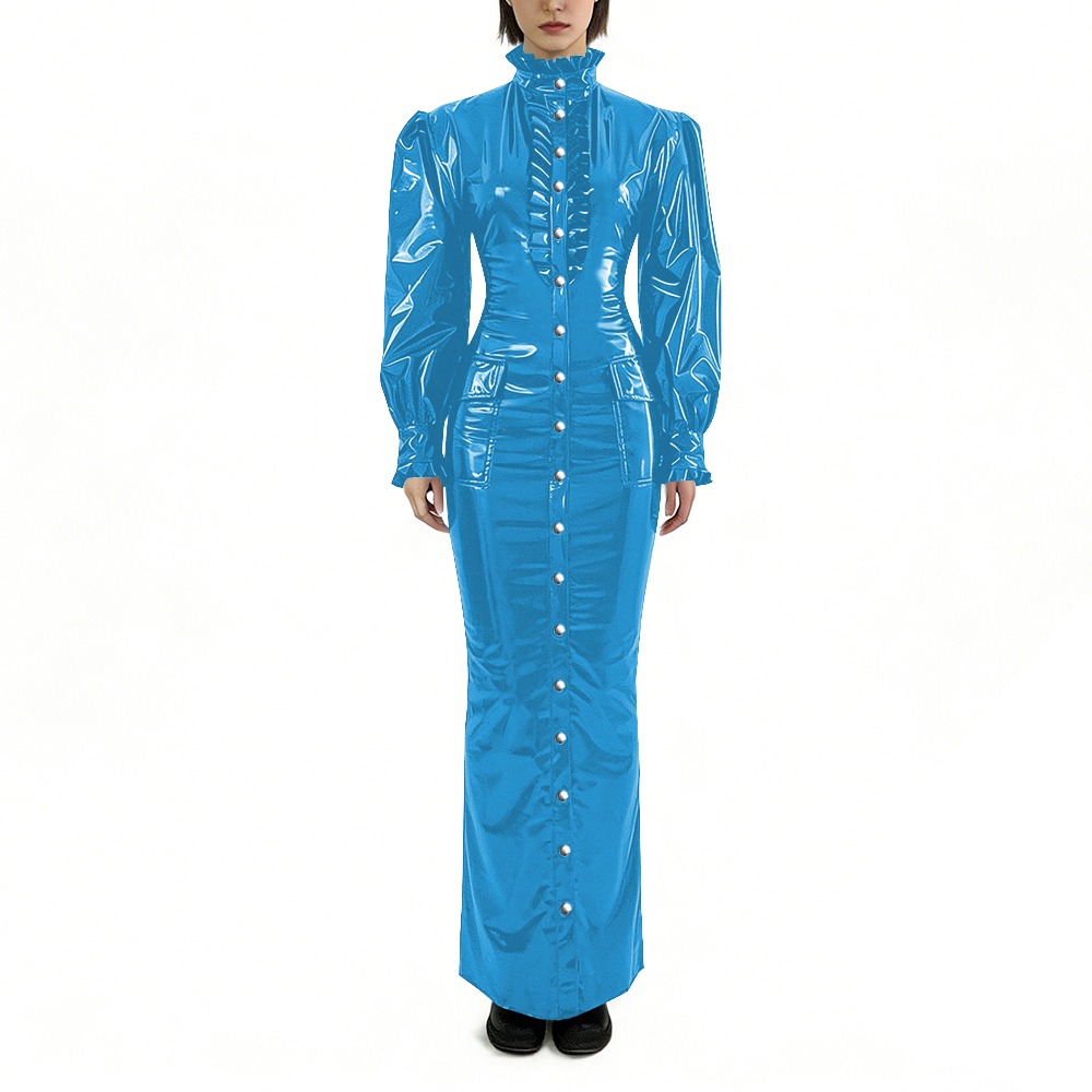 Glossy PVC Long Pencil Dress P – Winter Clothing For Plus Size Women Bewertung und Preis