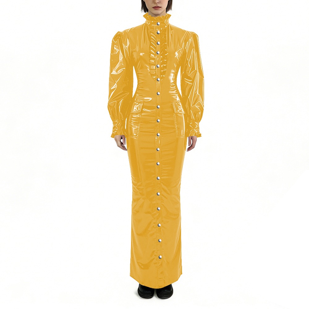 Glossy PVC Long Pencil Dress P – Winter Clothing For Plus Size Women Bewertung und Preis