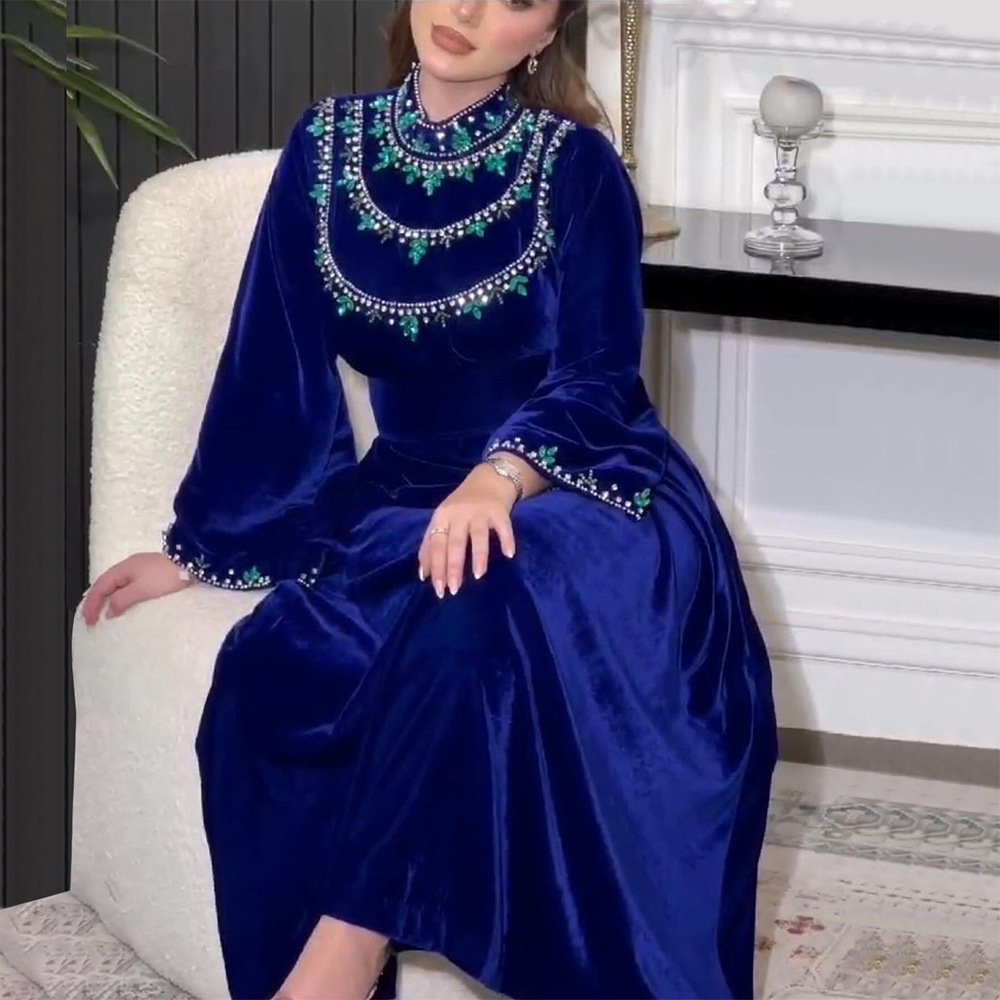 Arabic Muslim Dress Elegant Au – Winter Clothing Dubai Bewertung und Preis