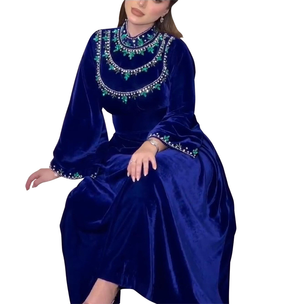 Arabic Muslim Dress Elegant Au – Winter Clothing Dubai Bewertung und Preis