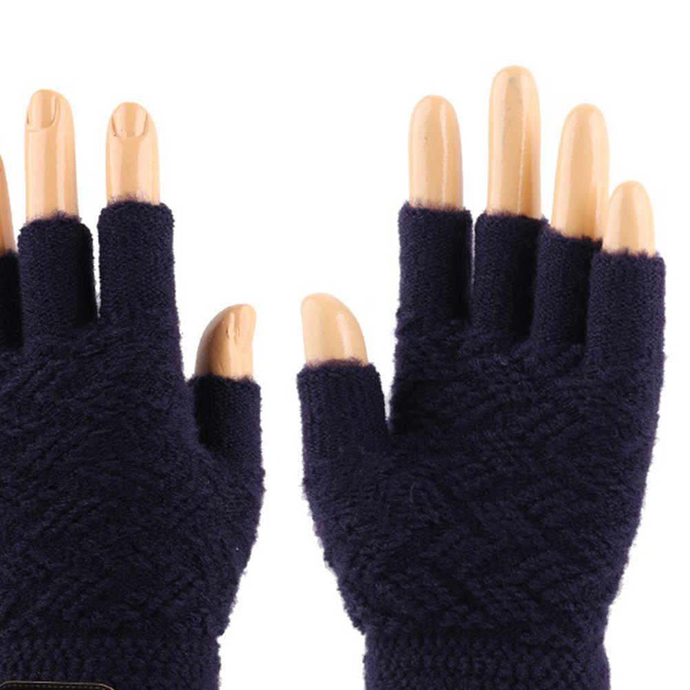 1 Pair Half Finger Winter Glov – Knit Glove Touch Screen Bewertung und Preis