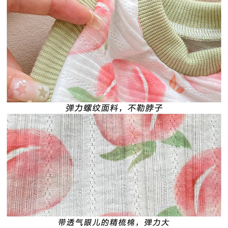 Pet Peach Printed Tank Top Cut – Winter Clothing For Dogs Bewertung und Preis