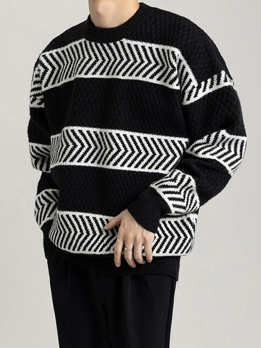 Casual Loose Stripes Pullover  – Winter Clothing Colors Bewertung und Preis