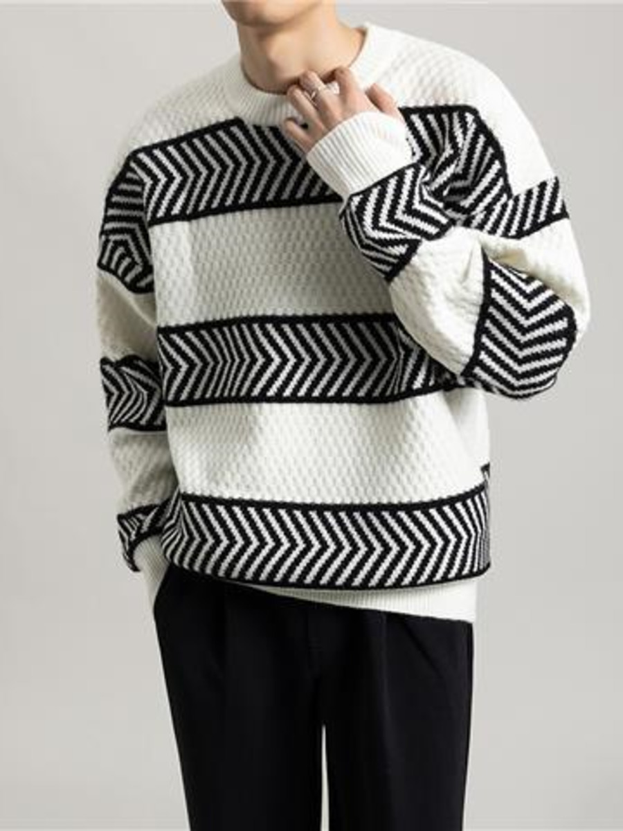 Casual Loose Stripes Pullover  – Winter Clothing Colors Bewertung und Preis