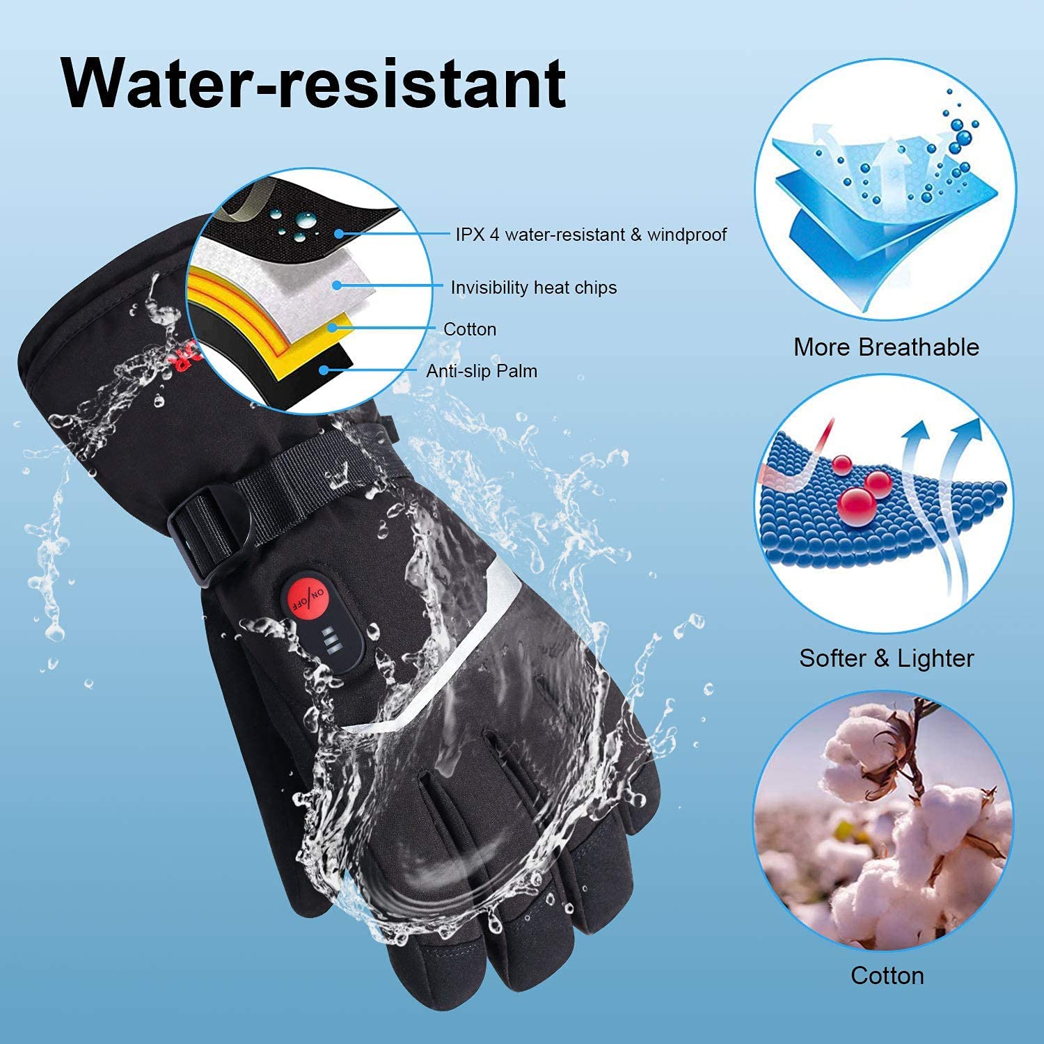SNOW DEER Winter Heated Gloves – Heated Gloves Electric Bewertung und Preis