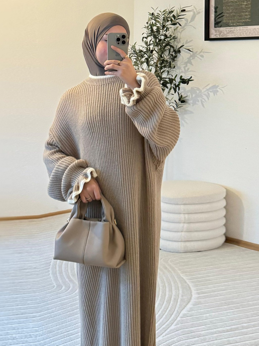 Muslim Women Winter Dubai Abay – Winter Clothing Dubai Bewertung und Preis