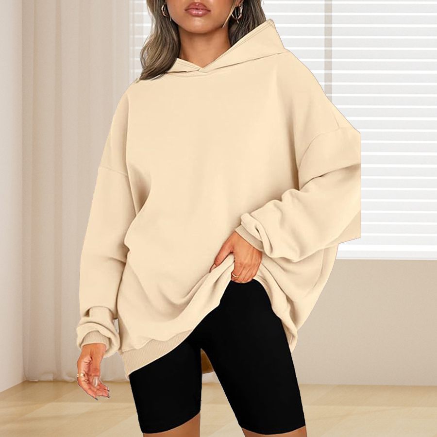 Plus Size Basic Solid Color Ho – Winter Clothing For Plus Size Women Bewertung und Preis