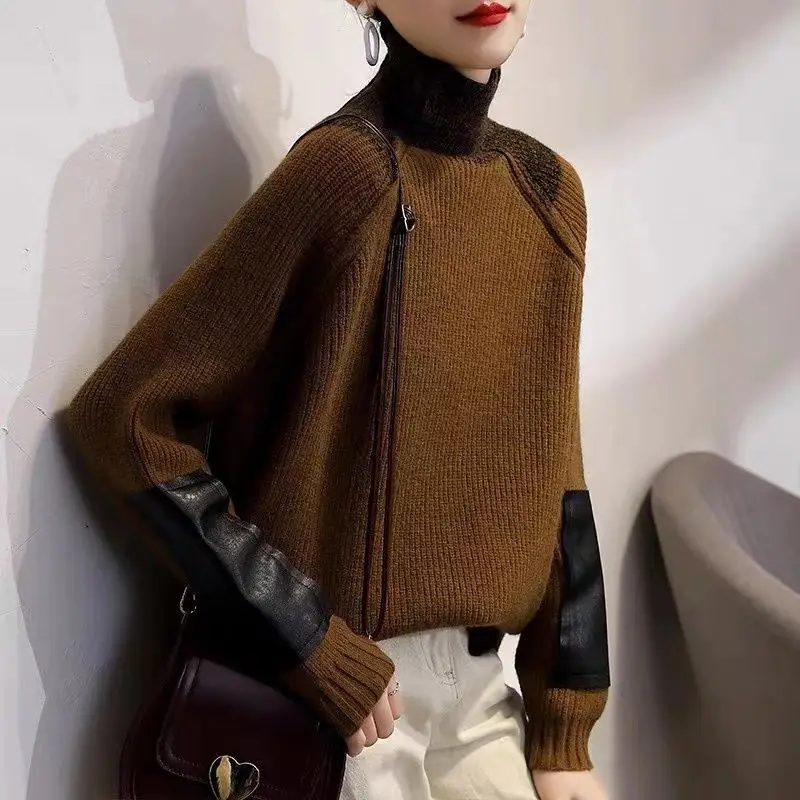 Vintage Turtleneck Knitted Jum – Winter Clothing Colors Bewertung und Preis