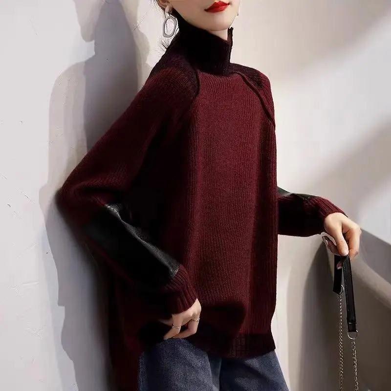 Vintage Turtleneck Knitted Jum – Winter Clothing Colors Bewertung und Preis