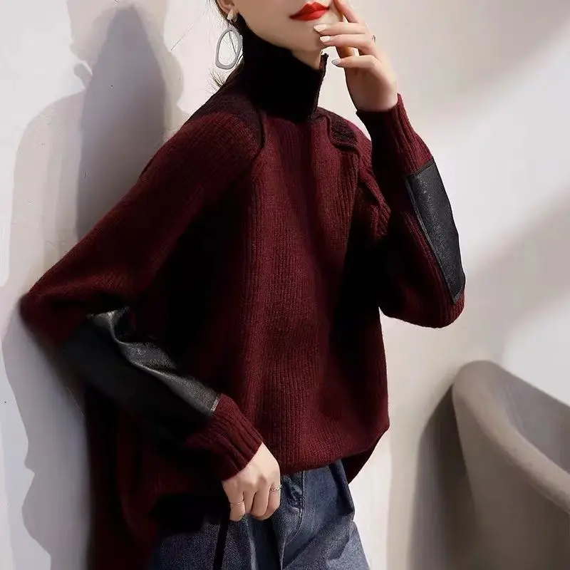 Vintage Turtleneck Knitted Jum – Winter Clothing Colors Bewertung und Preis