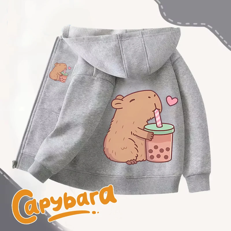 Capybara Zipper Hoodies Coats  – Winter Clothing Kids Bewertung und Preis