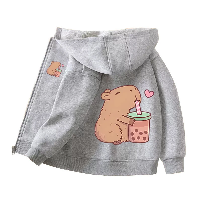 Capybara Zipper Hoodies Coats  – Winter Clothing Kids Bewertung und Preis