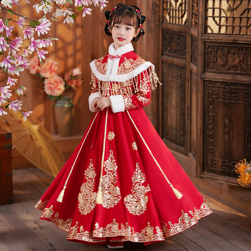 Girls Red Chinese New Year Clo – Winter Clothing Kids Bewertung und Preis