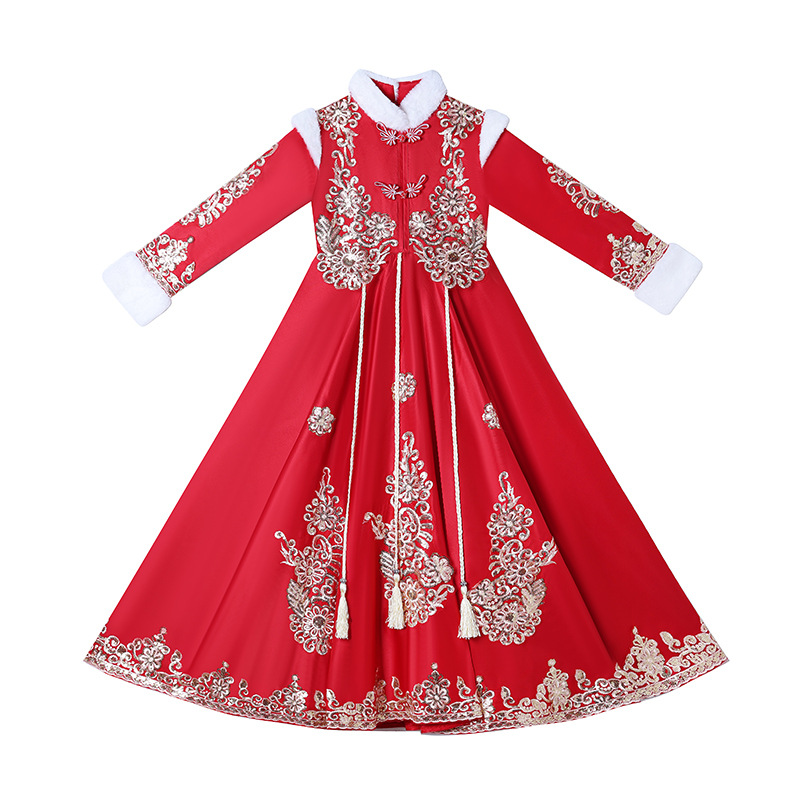 Girls Red Chinese New Year Clo – Winter Clothing Kids Bewertung und Preis