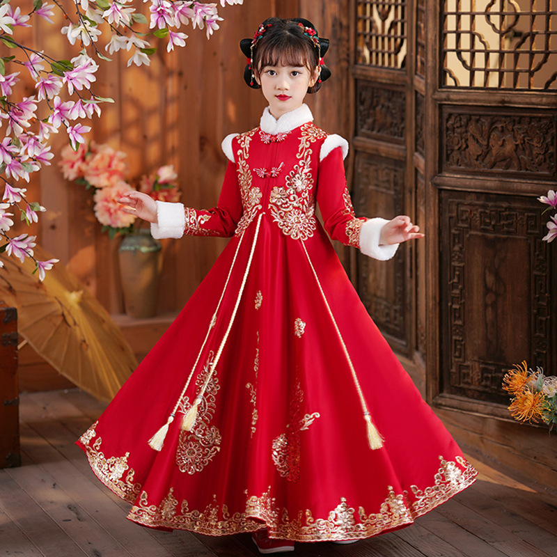 Girls Red Chinese New Year Clo – Winter Clothing Kids Bewertung und Preis