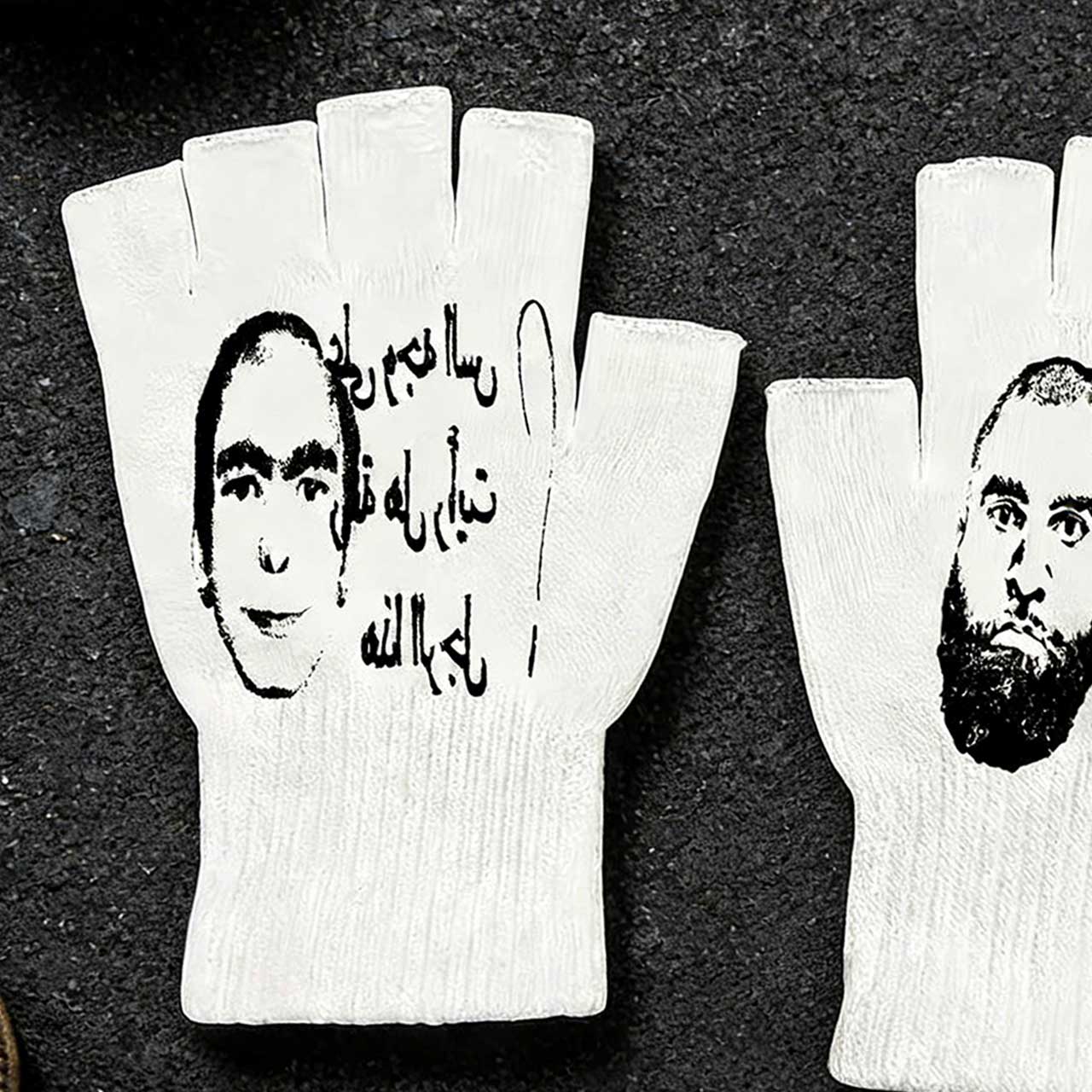 Y2K Retro Printed Fingerless G – Knit Glove Touch Screen Bewertung und Preis