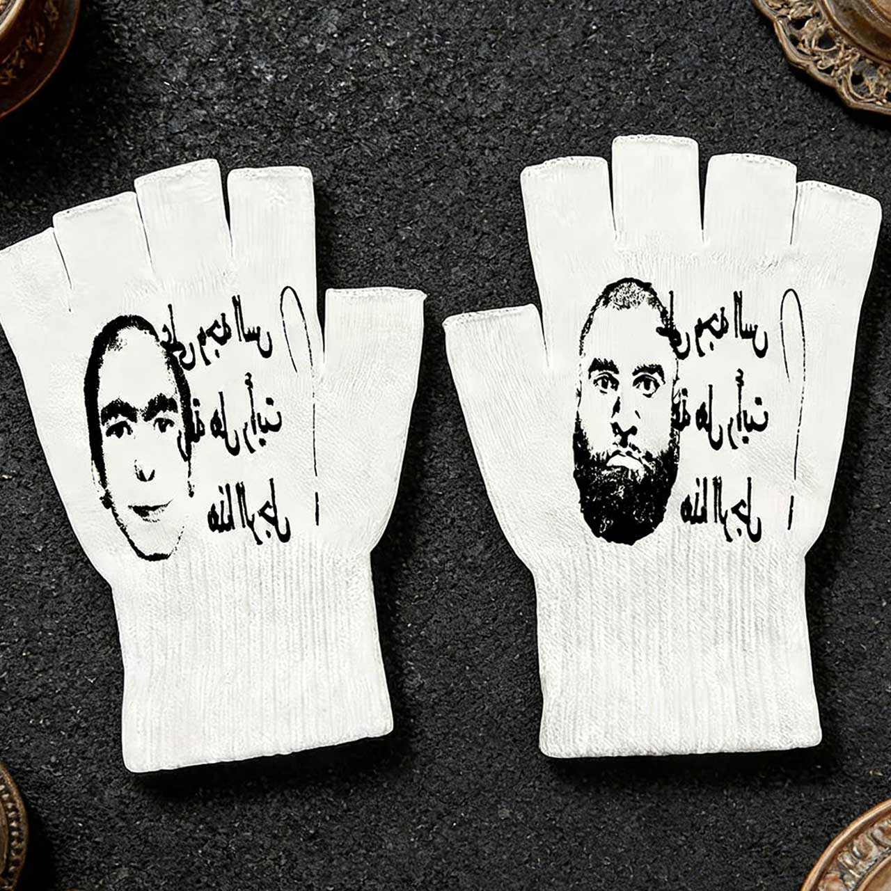 Y2K Retro Printed Fingerless G – Knit Glove Touch Screen Bewertung und Preis