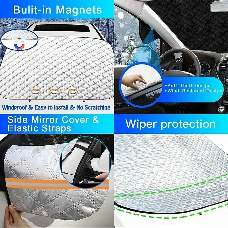 Thickened Car Snow Shield Wind – Winter Sun Clothing Bewertung und Preis