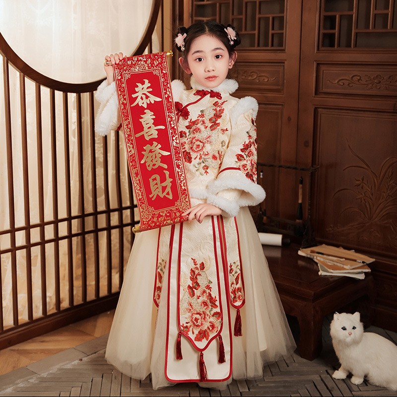 Red Chinese New Year Clothing  – Winter Clothing Kids Bewertung und Preis