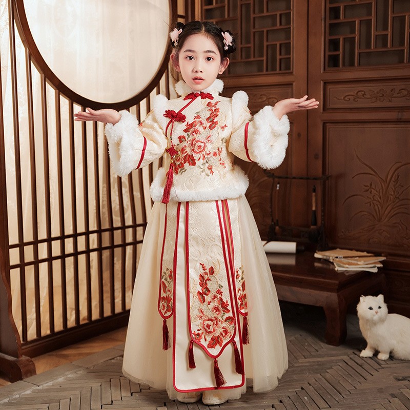 Red Chinese New Year Clothing  – Winter Clothing Kids Bewertung und Preis