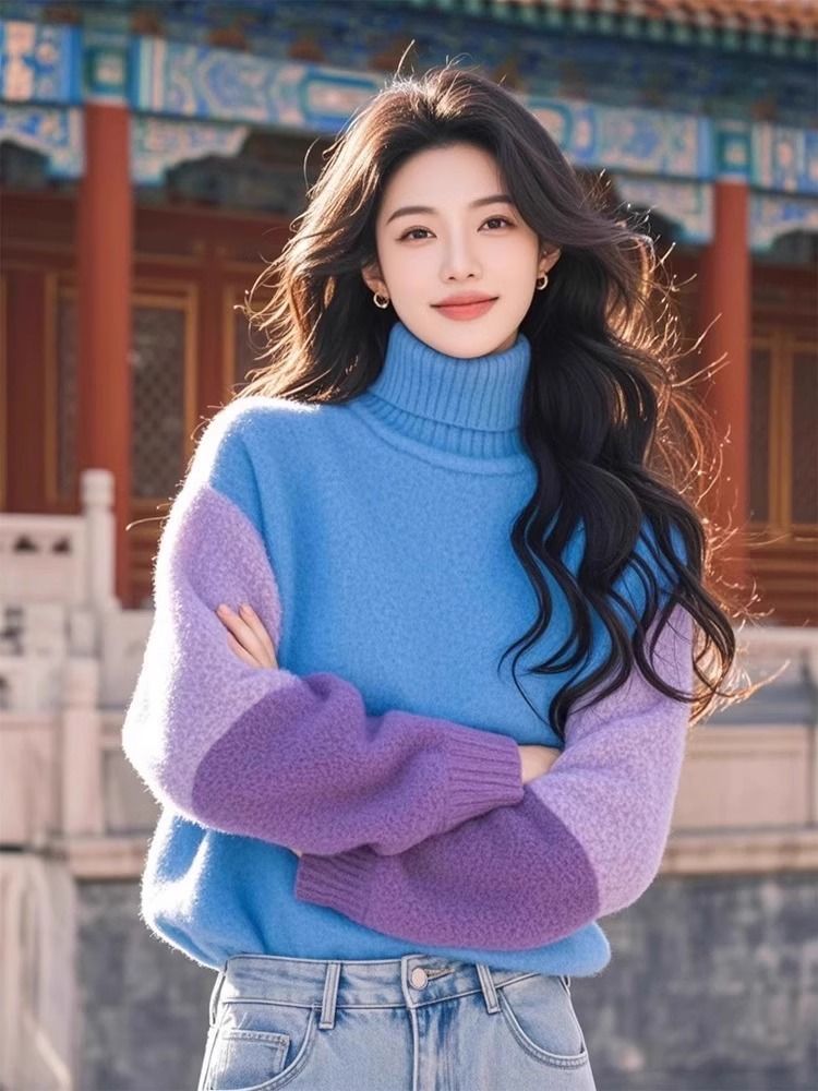 Stylish Contrasting Colors Spl – Winter Clothing Colors Bewertung und Preis