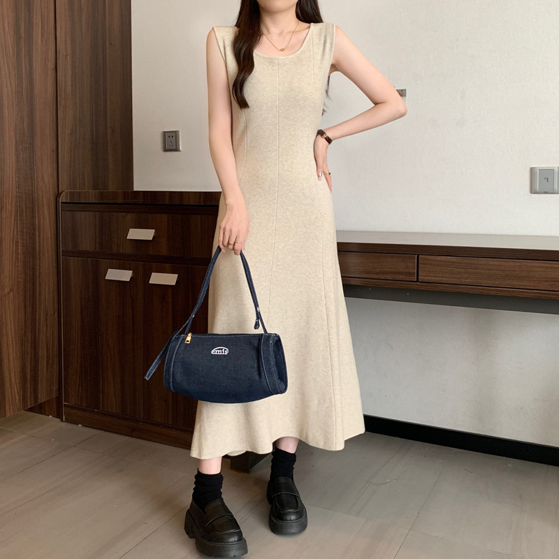 Elegant solid  sleeveless Knit – Winter Clothing For Plus Size Women Bewertung und Preis