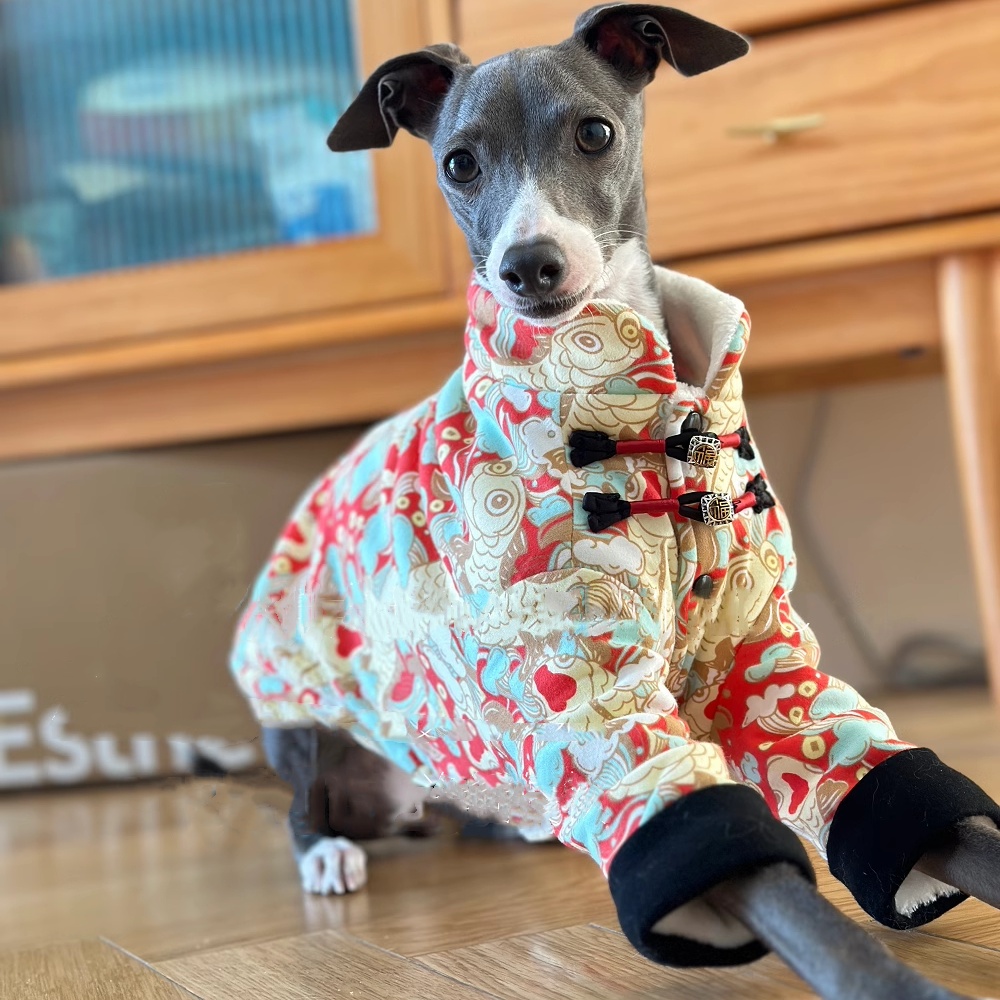 Chinese Knot Buckle Fleece Jac – Winter Clothing For Dogs Bewertung und Preis