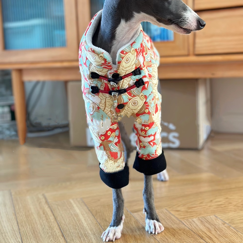 Chinese Knot Buckle Fleece Jac – Winter Clothing For Dogs Bewertung und Preis