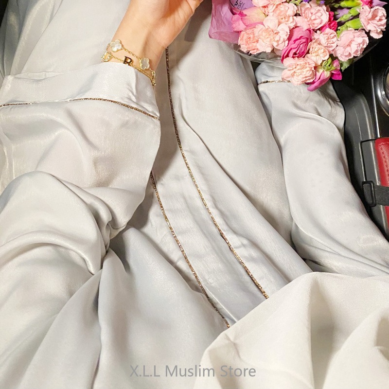 Long Loose Embroider White Ope – Winter Clothing Dubai Bewertung und Preis