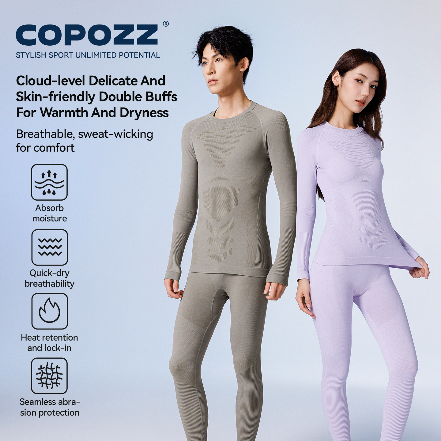 COPOZZ Women Men Seamless Ski  – Thermal Base Layer Bewertung und Preis